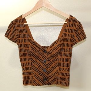 Urban Outfitters Mindi Button Down Top